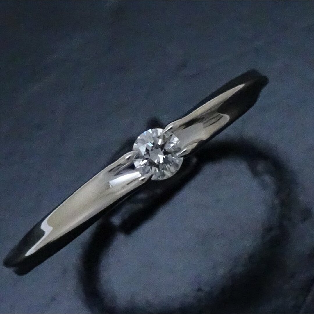 STAR JEWELRY(スタージュエリー)のSTAR JEWELRY スタージュエリー ダイヤモンド リング 指輪 10号 一粒ダイヤモンド0.05ct K18WG ホワイトゴールド/291255【中古】【BJ】 レディースのアクセサリー(リング(指輪))の商品写真