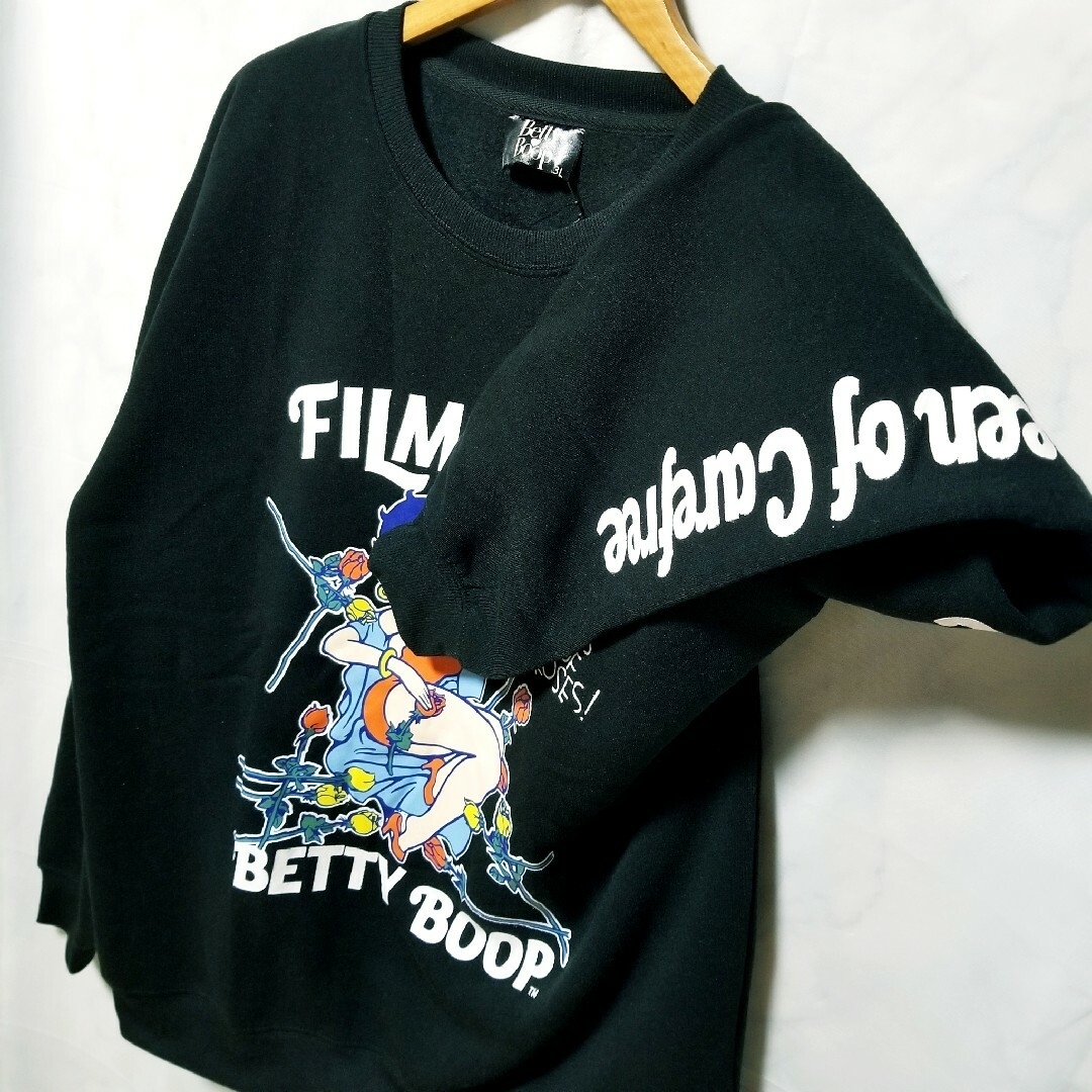 Betty Boop(ベティブープ)のBettyBoop（ベティブープ）新品　裏起毛　トレーナー　黒 メンズのトップス(スウェット)の商品写真