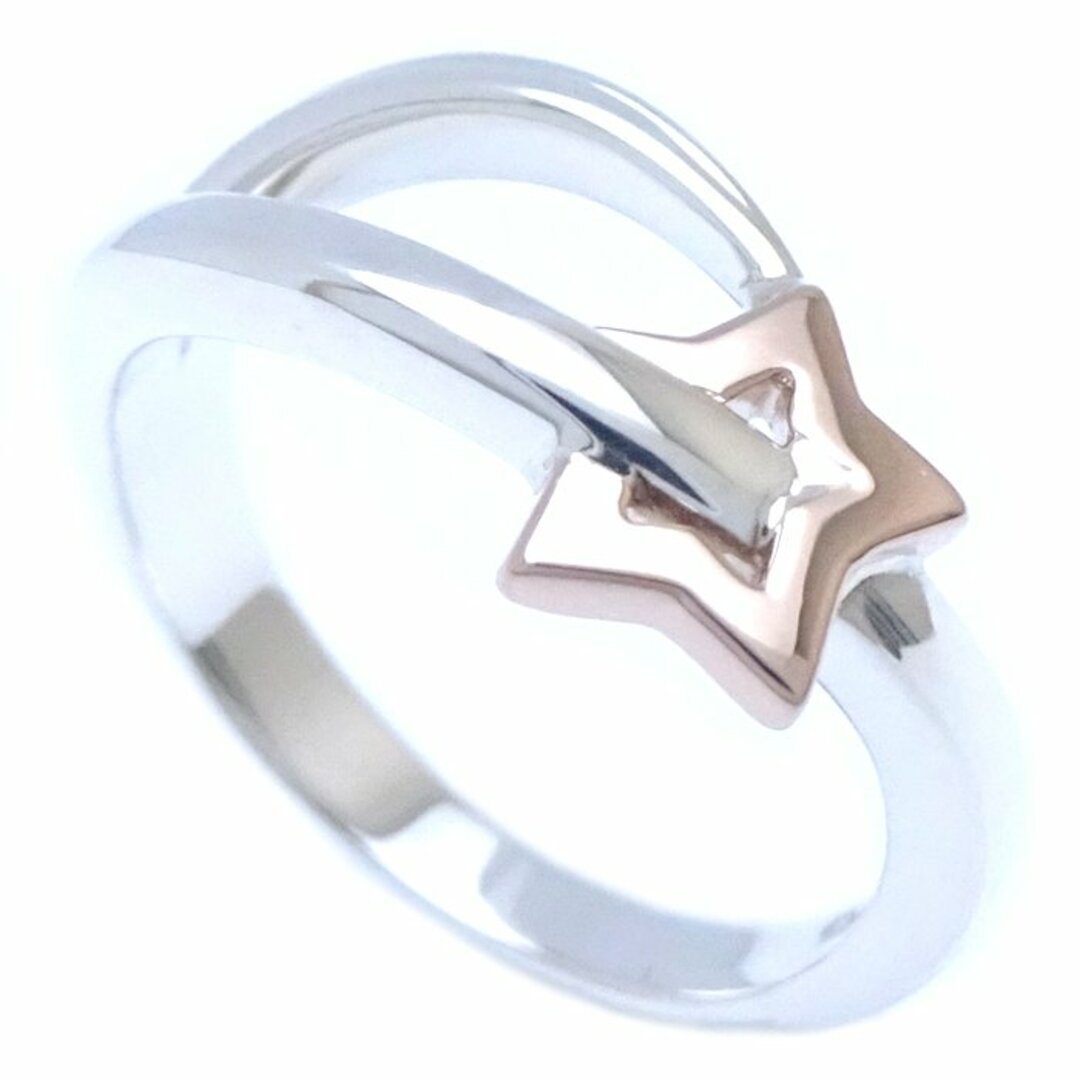 STAR JEWELRY(スタージュエリー)のSTAR JEWELRY スタージュエリー スター リング 指輪 10号 シルバー925xK18PG ピンクゴールド /291259【中古】【BJ】 レディースのアクセサリー(リング(指輪))の商品写真