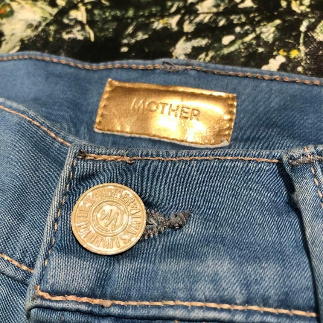 mother(マザー)の【美品】マザー-mother-アンクルイージーデニムパンツ レディースのパンツ(デニム/ジーンズ)の商品写真