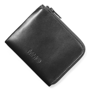 エムエムシックス(MM6)のエムエムシックス メゾンマルジェラ 二つ折り財布 コンパクト財布 ブラック　新品(財布)