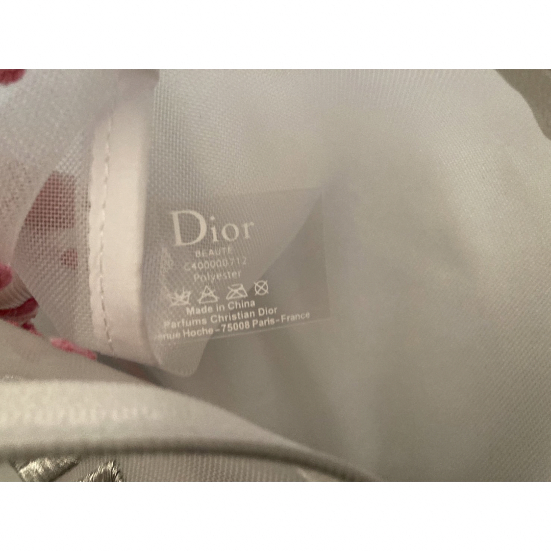 Dior(ディオール)の【Dior】ノベルティメッシュポーチ ピンク 【新品未使用】 レディースのファッション小物(ポーチ)の商品写真
