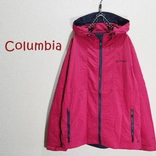 Columbia - Columbia　OMNI-SHIELD　マウンテンパーカー　紅赤&ドット入り紺