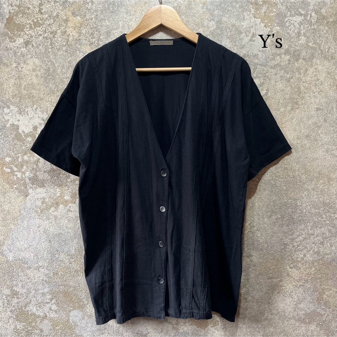 Y's(ワイズ)のY's ワイズ 前開き 半袖Tシャツ カットソー レディースのトップス(カットソー(半袖/袖なし))の商品写真