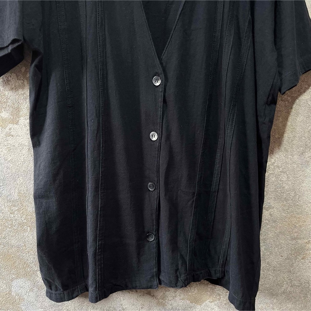 Y's(ワイズ)のY's ワイズ 前開き 半袖Tシャツ カットソー レディースのトップス(カットソー(半袖/袖なし))の商品写真