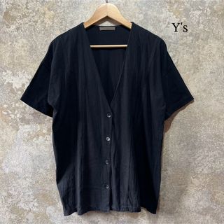 ワイズ(Y's)のY's ワイズ 前開き 半袖Tシャツ カットソー(カットソー(半袖/袖なし))