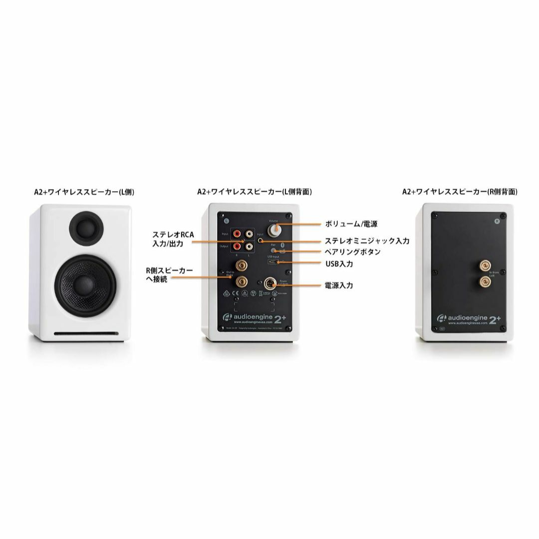 色: レッド】【国内正規品】Audioengine オーディオエンジン A2＋の