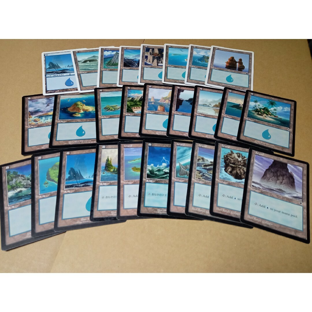 マジック：ザ・ギャザリング - MTG 基本土地 島 27種類 まとめ売り185