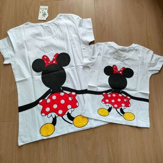 ミニーマウス(ミニーマウス)の【新品未使用】Disney　繋がるペアTシャツ　ミニーちゃん(Ｔシャツ)