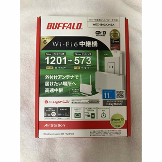 BUFFALO Wi-Fi 6 対応中継機 WEX-1800AX4EA(PC周辺機器)