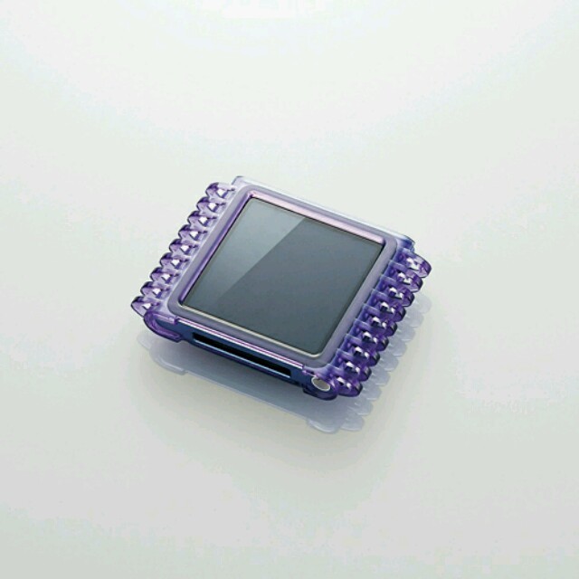 ELECOM(エレコム)の6th iPod nano用ハードケース パープル スマホ/家電/カメラのオーディオ機器(ポータブルプレーヤー)の商品写真