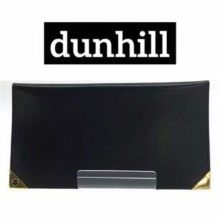 Dunhill - ☆新品同様☆ ダンヒル 長財布 ブラック＆キャメル 薄型 