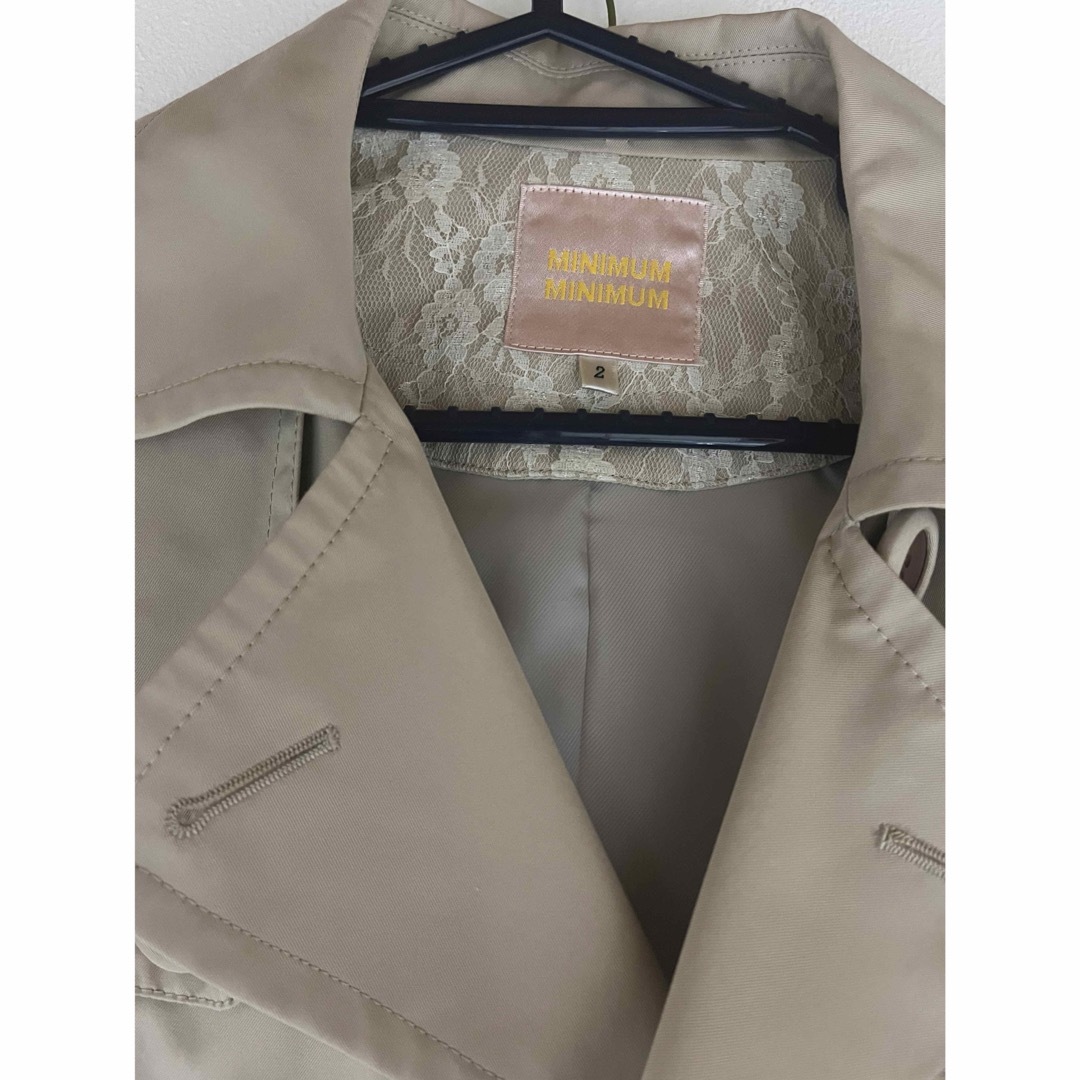 MINIMUM(ミニマム)のワールド　ミニマムミニマム　トレンチコート　スプリングコート　M レディースのジャケット/アウター(トレンチコート)の商品写真