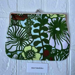 マリメッコ(marimekko)のレア！新品 マリメッコ marimekko ポーチ がま口 アウリンゴン アッラ(ポーチ)