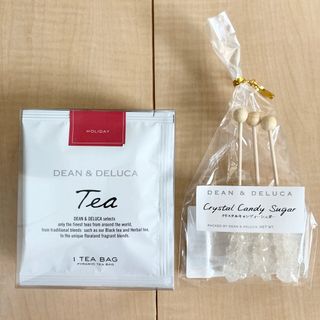 DEAN&DELUCA ホリデーティー　クリスタルキャンディシュガーホワイト