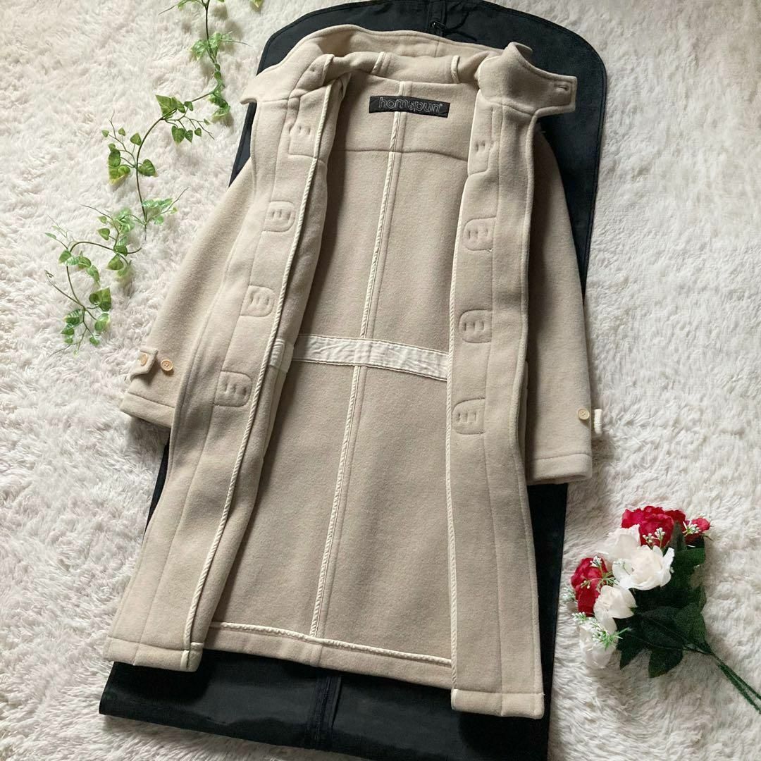 homspun - homspun ヘビーメルトンダッフルコート ロング丈 homspun - homspun ヘビーメルトンダッフルコート ロング丈