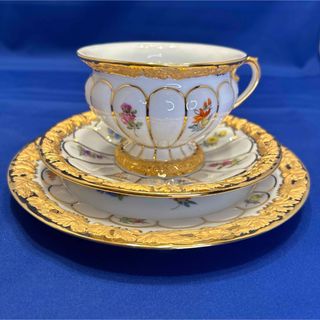 マイセン(MEISSEN)のマイセン　Xフォーム　トリオ　ゴールド　兼用カップ1(食器)