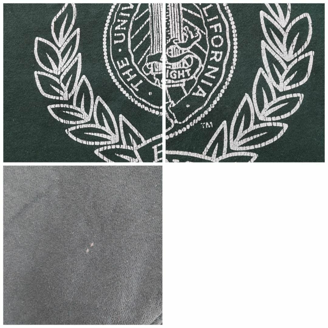 カレッジ スウェット UCLA グリーン緑 XL USA古着 ビッグ刺繍ロゴ メンズのトップス(スウェット)の商品写真