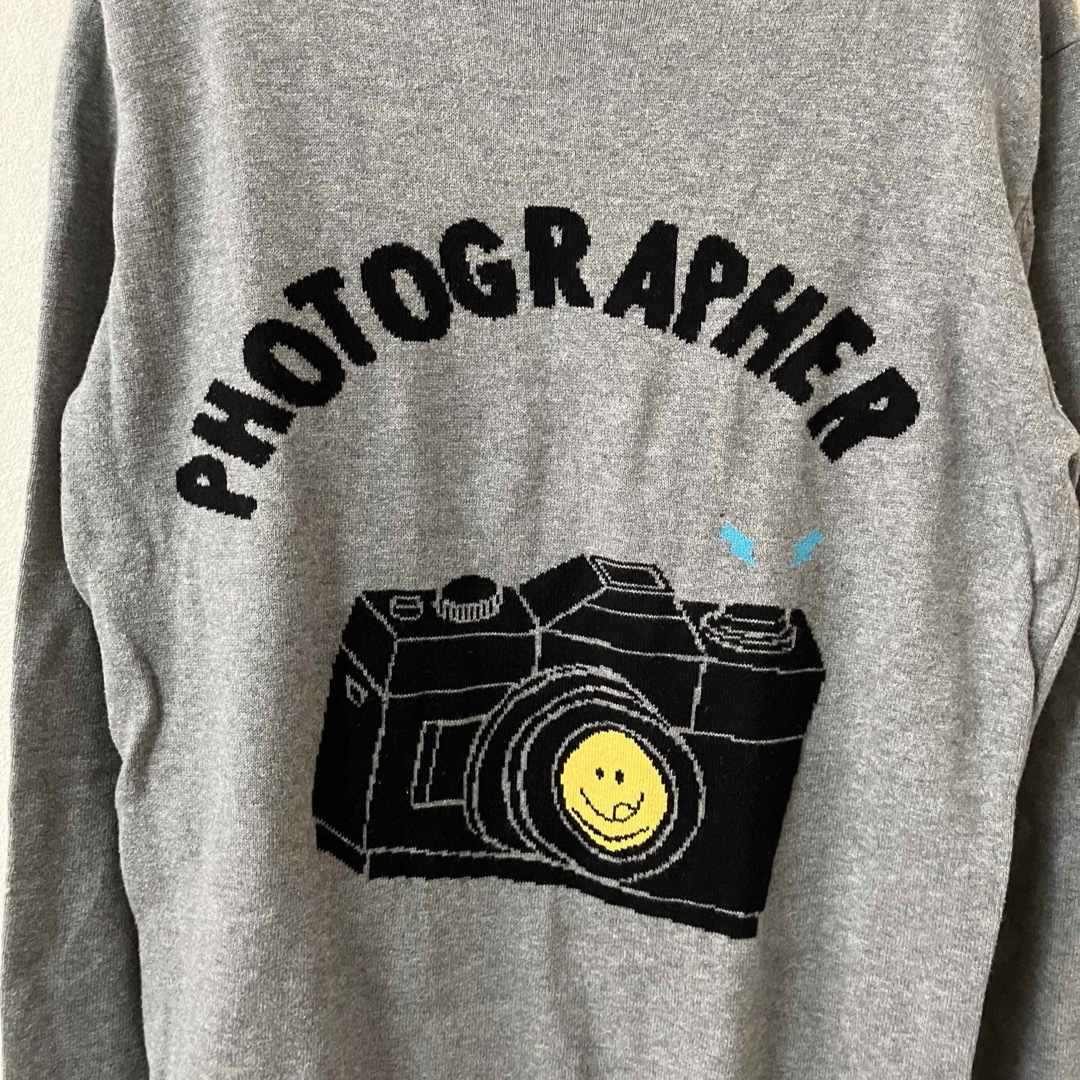 Design Tshirts Store graniph(グラニフ)の021 graniph カメラ ニット セーター メンズのトップス(ニット/セーター)の商品写真