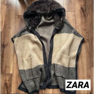 ザラ(ZARA)のZARA ニットポンチョ コート(ニットコート)