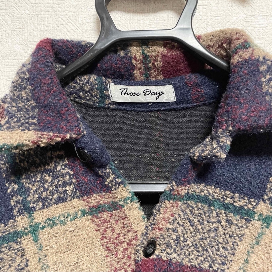 【1点限定】オルチャン風　ステンカラーコート　マルチカラー　チェック柄 メンズのジャケット/アウター(ステンカラーコート)の商品写真