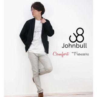 ジョンブル(JOHNBULL)のjohnbull ジャンブル　ストレート　パンツ　グレー　メンズL(デニム/ジーンズ)