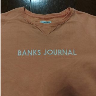 バンクスジャーナル(BANKS JOURNAL)のBANKS スウェット　M　オレンジ　ピンク(スウェット)