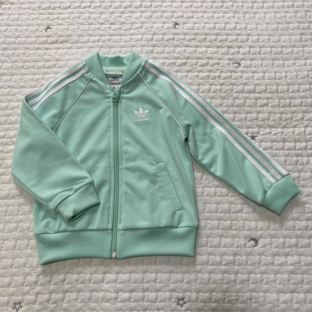 adidas(アディダス)のadidas アディダス　ジャージ　トラックジャケット キッズ/ベビー/マタニティのキッズ服女の子用(90cm~)(ジャケット/上着)の商品写真