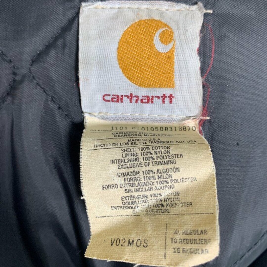 Carhartt カーハート ダックベスト モスグリーン V02MOS USA製 Size XL メンズのトップス(ベスト)の商品写真