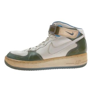 ナイキ(NIKE)のNIKE ナイキ スニーカー  630125-142  観賞用 90S AIR FORCE 1 MID WHITE CAROLINA エアフォース1 ノースキャロライナ FL別注 ハイカット スニーカー マルチカラー系 25.5cm【中古】(スニーカー)