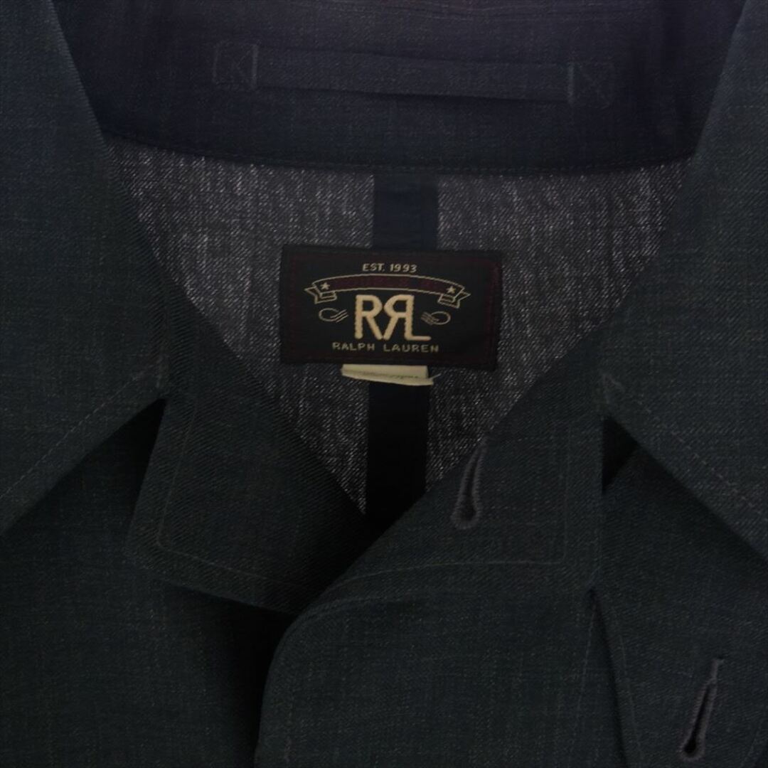 RRL(ダブルアールエル)のRRL ダブルアールエル コート 782661798001 ステンカラー トレンチ ロング コート ブラック系 L【中古】 メンズのジャケット/アウター(その他)の商品写真
