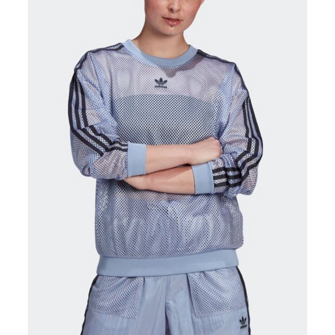 adidas(アディダス)の新品❤️adidas メッシュクールスウェット　アディダス レディースのトップス(トレーナー/スウェット)の商品写真