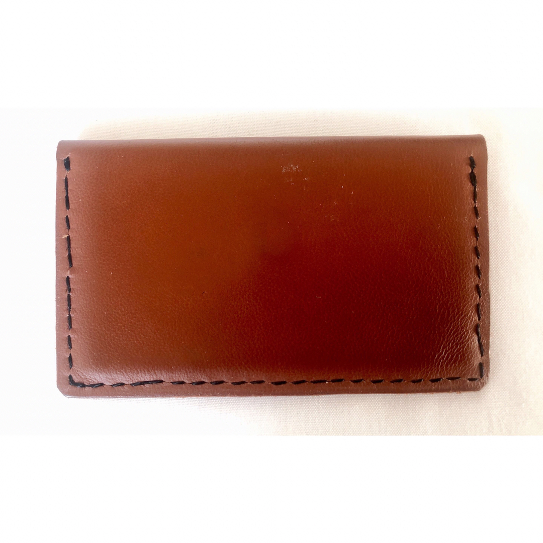カードケース コインケース レザー 皮 革 ハンドメイド メンズのファッション小物(コインケース/小銭入れ)の商品写真