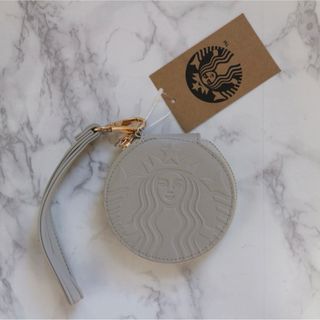 スターバックスコーヒー(Starbucks Coffee)の【新品】台湾スターバックス　コインケース　サイレン　グレージュ　灰色(コインケース)