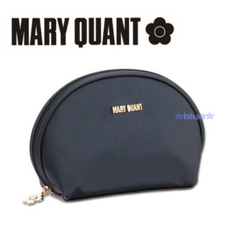 マリークワント(MARY QUANT)のマリークワント ラウンドポーチ ネイビー リップポーチ(ポーチ)