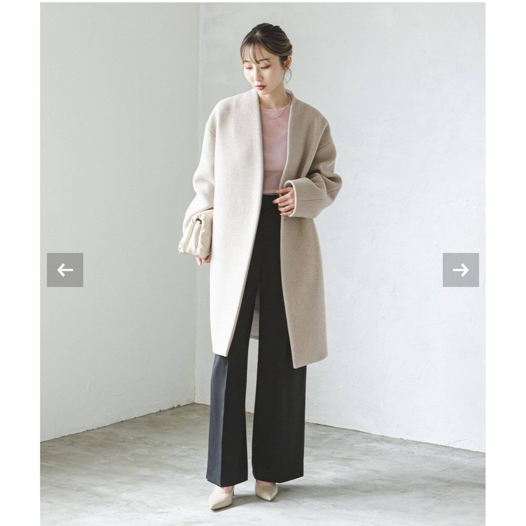 Noble - NOBLE 新品♡ MTRウールカシミヤミニマルVコート38 Noble - NOBLE 新品♡ MTRウールカシミヤミニマルVコート38
