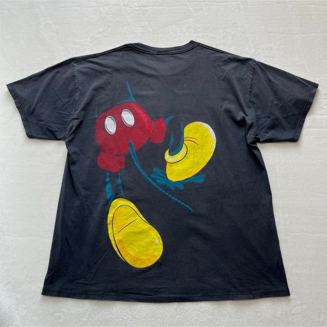 雰囲気抜群】90's ミッキーマウス tシャツ フェードブラックの通販 by