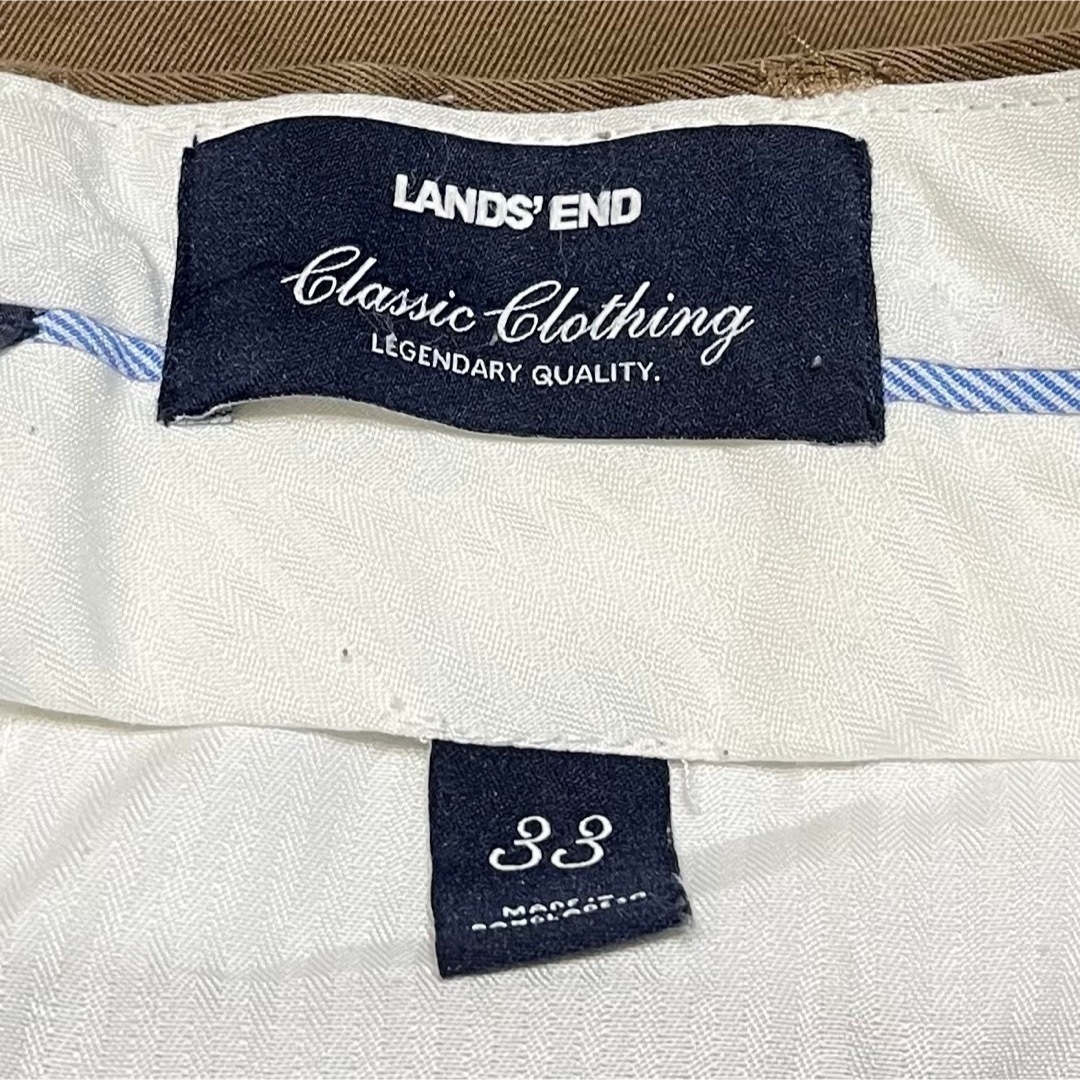 LANDS’END(ランズエンド)の＊7333 LANDS END ランズエンド　チノパン　スラックス　w33 メンズのパンツ(チノパン)の商品写真