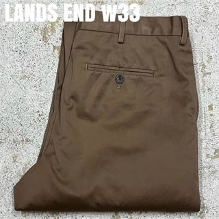 ランズエンド(LANDS’END)の＊7333 LANDS END ランズエンド　チノパン　スラックス　w33(チノパン)