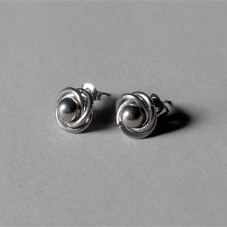 Triple knot pierce silver No.1214