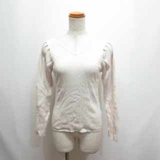 プロポーションボディドレッシング(PROPORTION BODY DRESSING)のプロポーション ボディドレッシング パワーショルダー リブニット カットソー M(カットソー(長袖/七分))