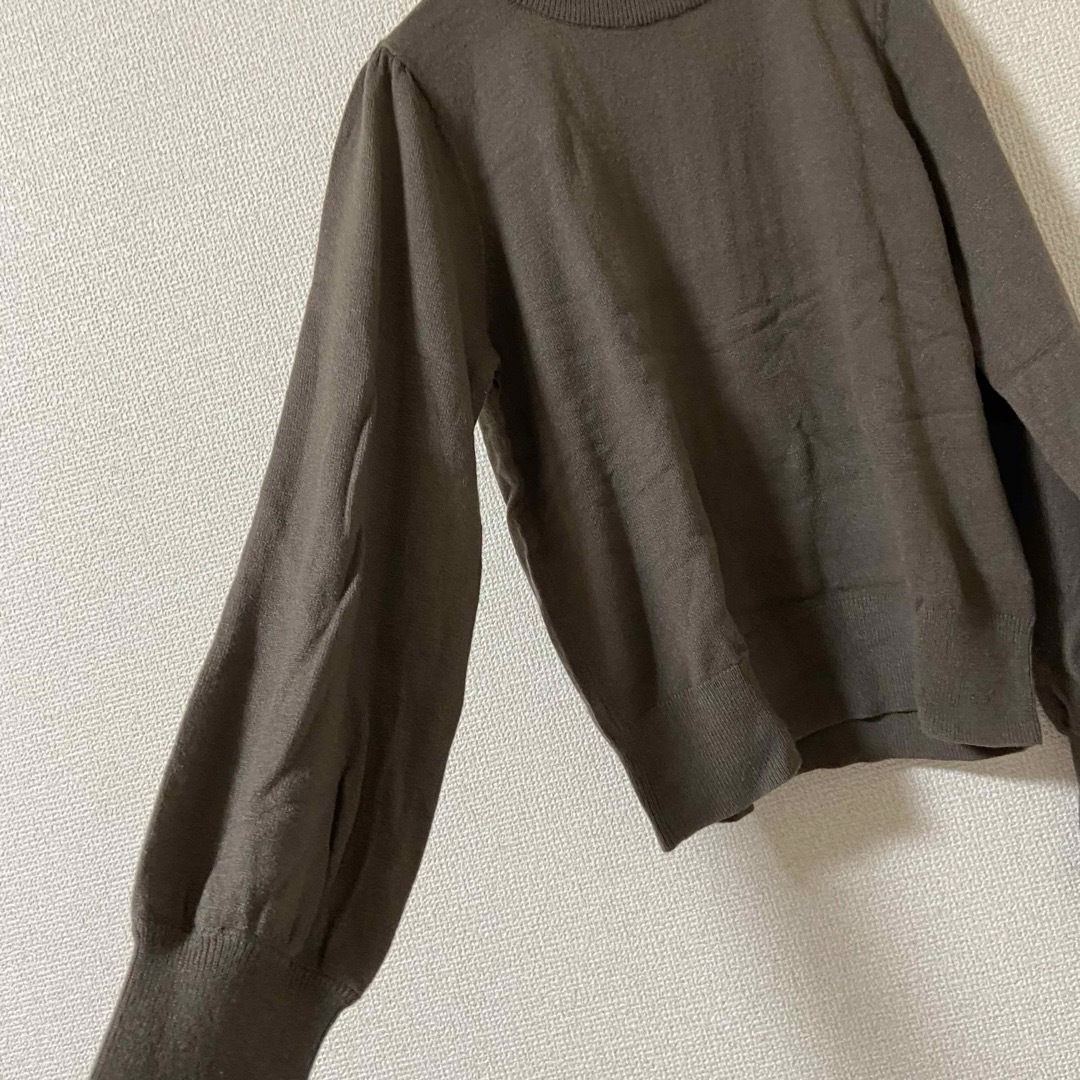 しまむら(シマムラ)のローズファーム　長袖　パフスリーブトップス　M ブラウン　Rose Farm メンズのトップス(Tシャツ/カットソー(七分/長袖))の商品写真