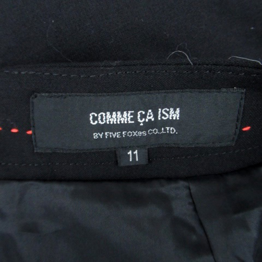 COMME CA ISM(コムサイズム)のコムサイズム タイトスカート ひざ丈 ウール 11 黒 ブラック /HO48 レディースのスカート(ひざ丈スカート)の商品写真