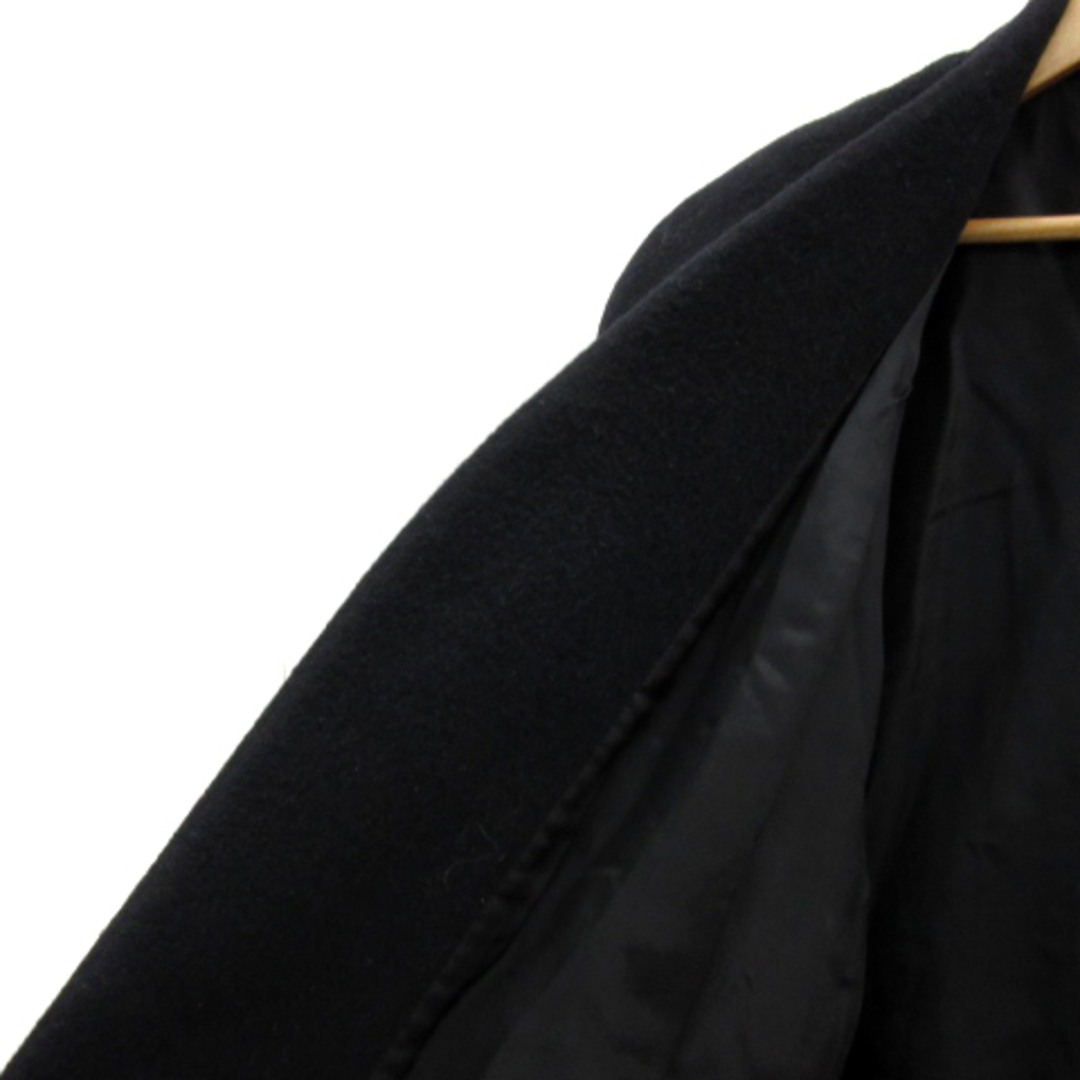 VINVERT(バンベール)のバンベール ノーカラーコート ロング丈 無地 ウール 11AR 黒 ブラック レディースのジャケット/アウター(その他)の商品写真
