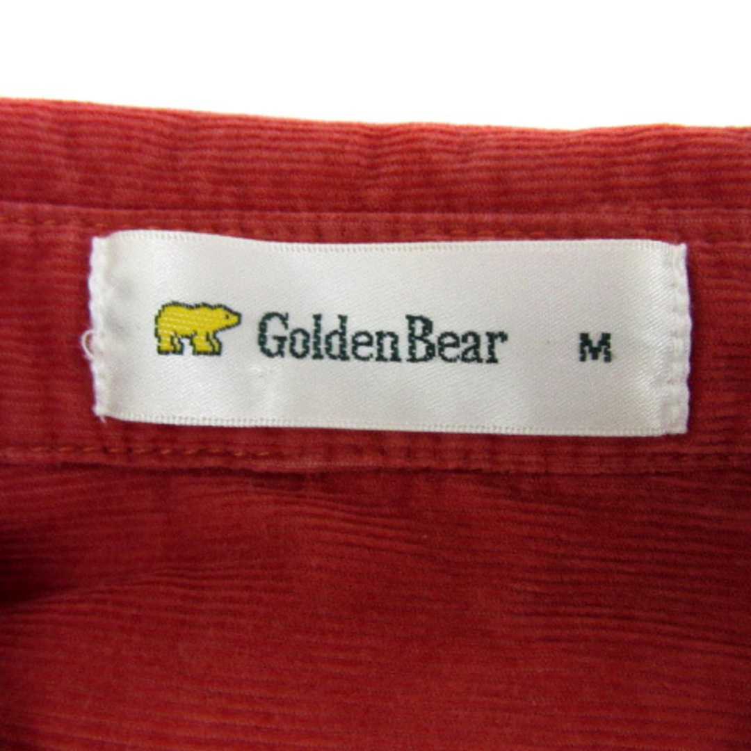 Golden Bear(ゴールデンベア)のゴールデンベア チュニックシャツ コーデュロイシャツ 長袖 無地 M 赤 ■MO レディースのトップス(チュニック)の商品写真