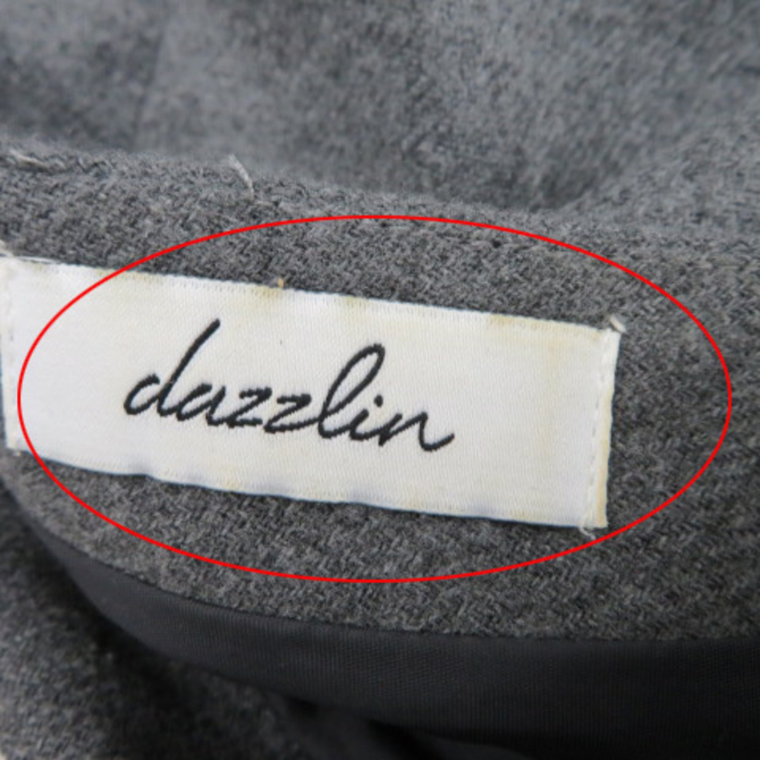 dazzlin(ダズリン)のダズリン ワンピース ひざ丈 七分袖 Vネック ウエストベルト付き 無地 S  レディースのワンピース(ひざ丈ワンピース)の商品写真