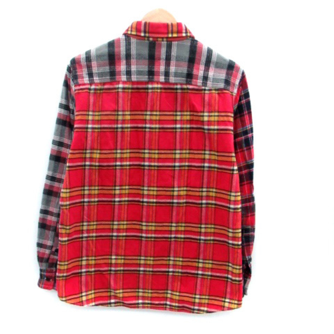 BEAMS(ビームス)のビームス ネルシャツ カジュアルシャツ 長袖 チェック柄 L マルチカラー 赤 メンズのトップス(シャツ)の商品写真