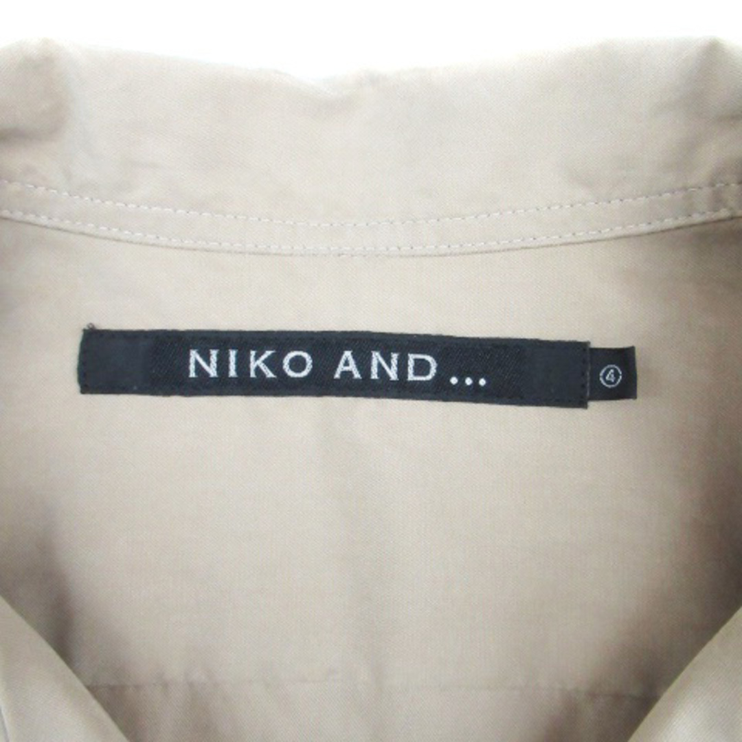 niko and...(ニコアンド)のニコアンド カジュアルシャツ オープンカラー 長袖 4 茶色 ブラウン レディースのトップス(シャツ/ブラウス(長袖/七分))の商品写真