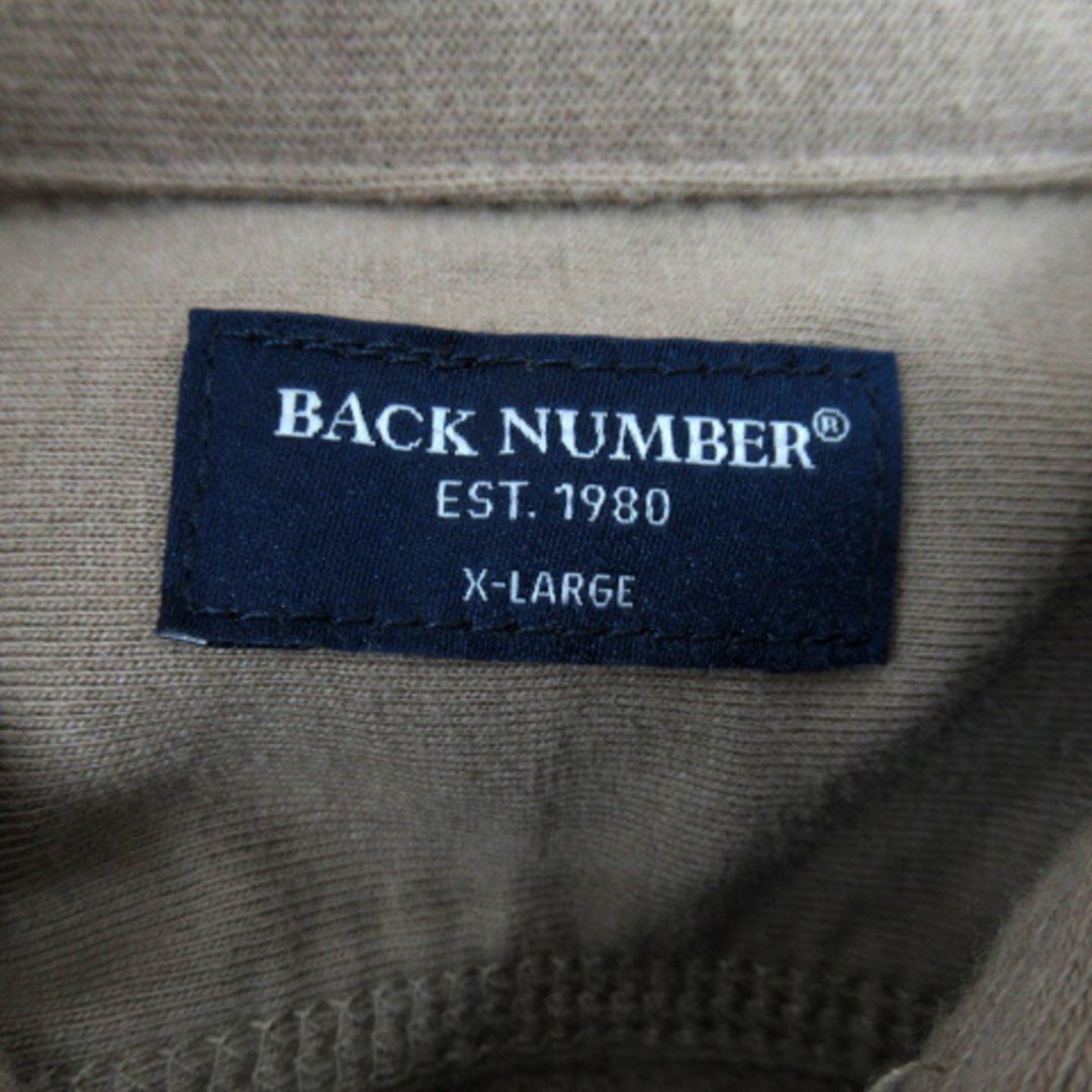 BACK NUMBER(バックナンバー)のバックナンバー カジュアルシャツ 長袖 無地 大きいサイズ XL ブラウン レディースのトップス(シャツ/ブラウス(長袖/七分))の商品写真