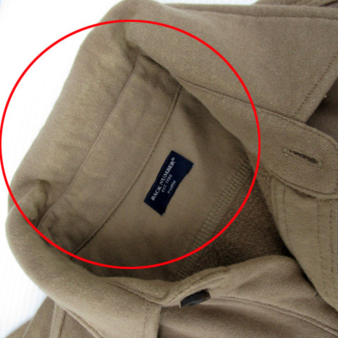 BACK NUMBER(バックナンバー)のバックナンバー カジュアルシャツ 長袖 無地 大きいサイズ XL ブラウン レディースのトップス(シャツ/ブラウス(長袖/七分))の商品写真